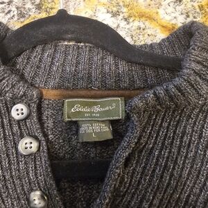 Eddie Bauer Gray Knit Sweater